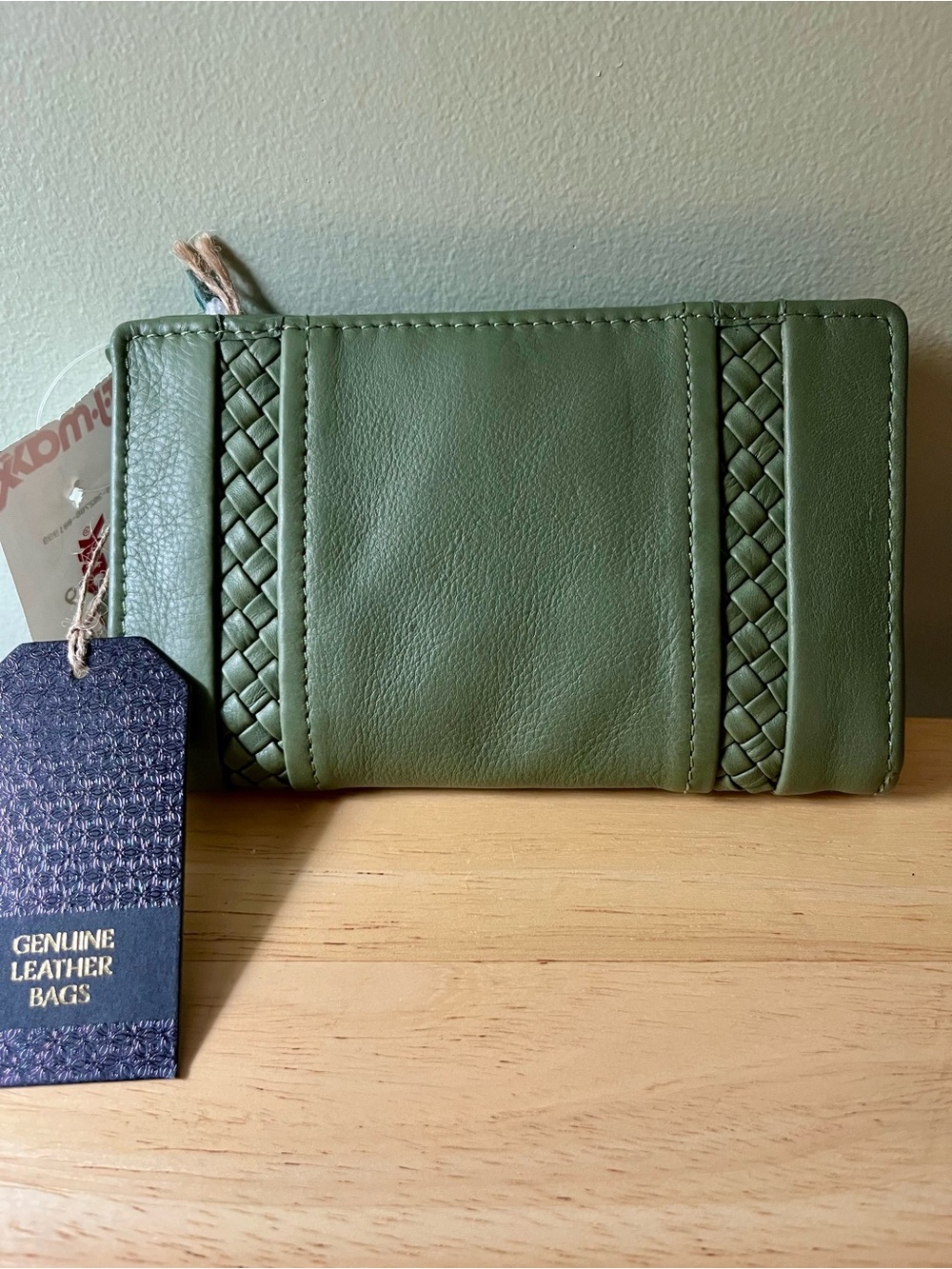 Genuine Leather Green Women's Wallet - Unbranded